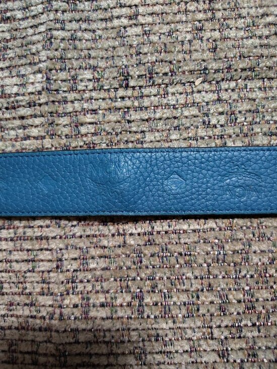 100% AUTHENTIC MCM Embossed Leather Monogram Reversible Belt - 35.5 ” Last Hole main image 3